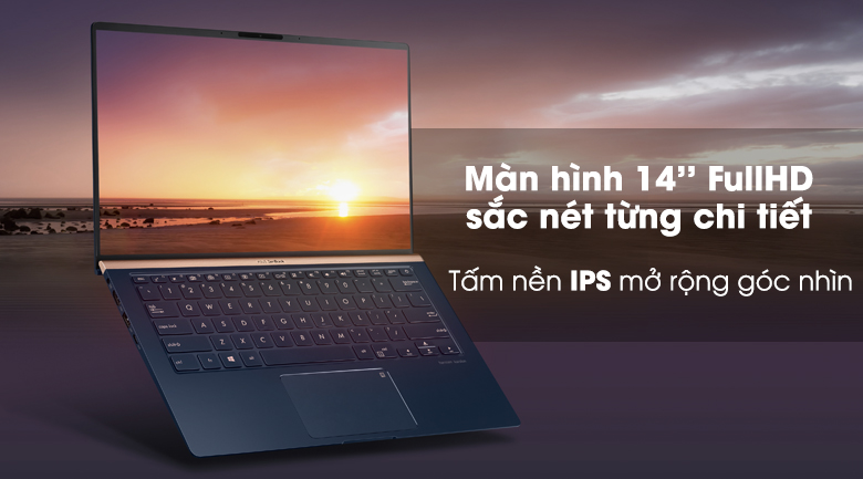 Laptop Asus ZenBook UX433FA i7 8565U/8GB/512GB/Túi/Win10 (A6076T)