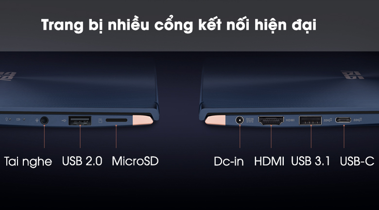 Laptop Asus ZenBook UX433FA i5 8265U/8GB/256GB/Túi/Win10 (A6061T)