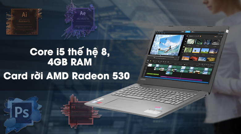 Laptop Lenovo Ideapad 330 15IKBR i5 8250U/4GB/1TB/2GB AMD 530/Win10 (81DE010DVN)