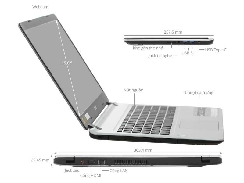 Acer Aspire A515 53 5112 i5 8265U/4GB+16GB/1TB/Win10 (NX.H6DSV.002)