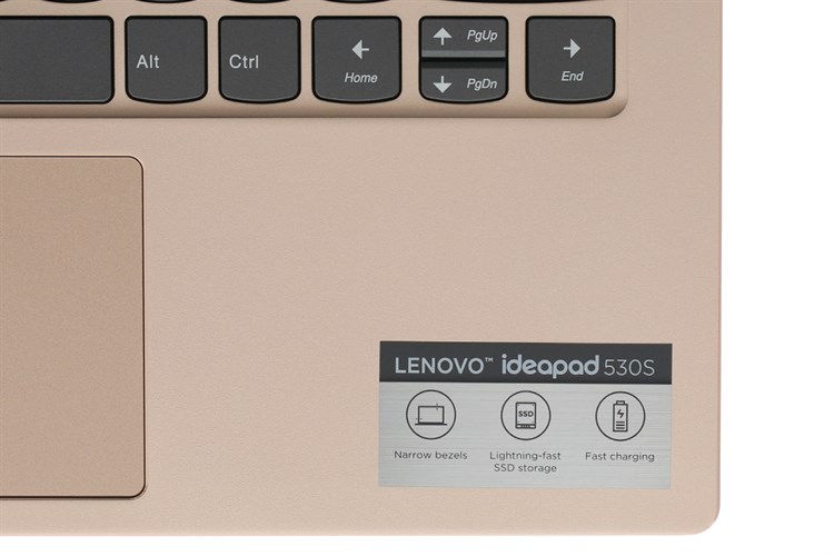 Laptop Lenovo Ideapad 530S 14IKB i7 8550U/8GB/256GB/Win10 (81EU00P5VN) Màu Vàng đồng