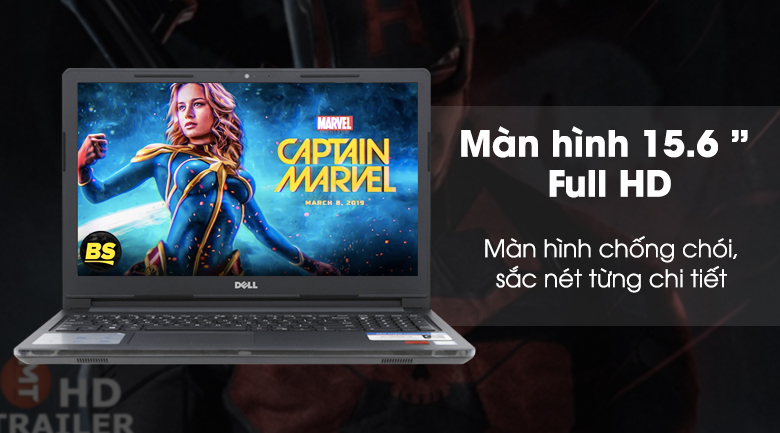 Laptop Dell Inspiron 3576 i3 7020U/4GB/1TB/2GB AMD 520/Win10 (C5I3133W)