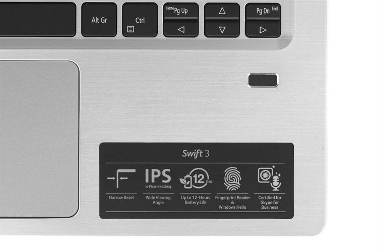 Laptop Acer Swift SF314 54 38J3 i3 8130U/4GB/1TB/Win10 (NX.GXZSV.005) Màu Bạc