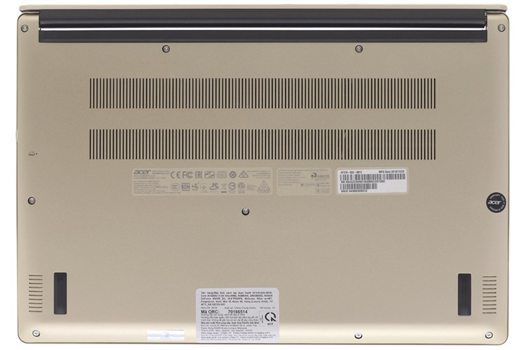 Laptop Acer Swift 3 SF315 52 50T9 i5 8250U/8GB/256GB/Win10 (NX.GZBSV.002) Màu Vàng