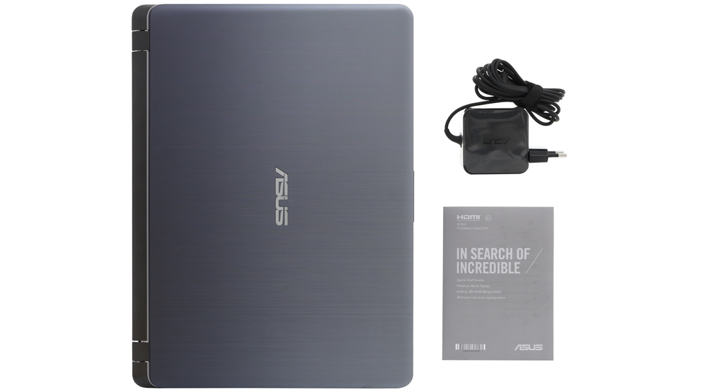 Bộ sản phẩm gồm: Sách hướng dẫn, Thùng máy, Sạc Laptop Asus