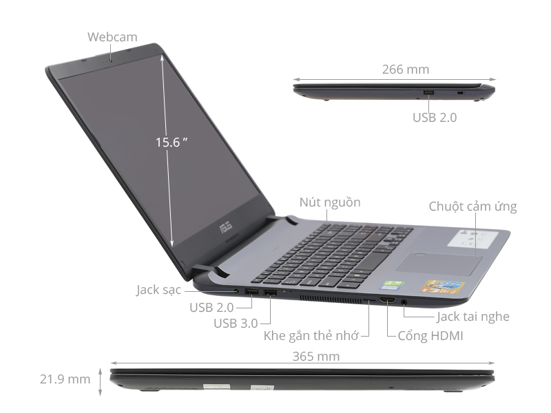Asus VivoBook X507MA N4000/4GB/256GB/Win10 (BR318T)