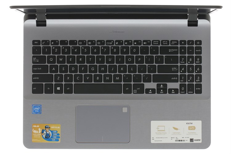 Laptop Asus VivoBook X507MA N4000/4GB/256GB/Win10 (BR318T) Màu Xám