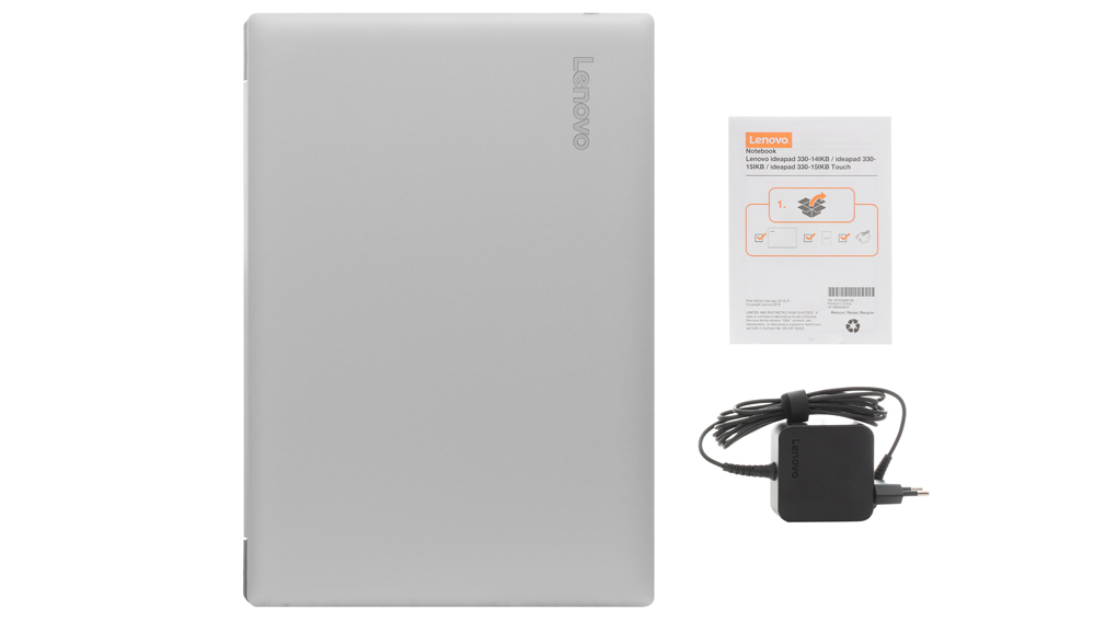 Bộ sản phẩm gồm: Sách hướng dẫn, Thùng máy, Sạc Laptop Lenovo