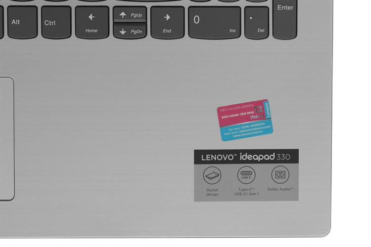 Laptop Lenovo IdeaPad 330 15IKB i3 8130U/4GB+16GB/1TB/Win10 (81DE020YVN) Màu Xám