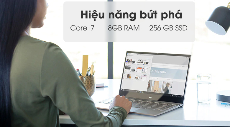 Laptop HP Envy 13 ah1012TU i7 8565U/8GB/256GB/Win10 (5HZ19PA)