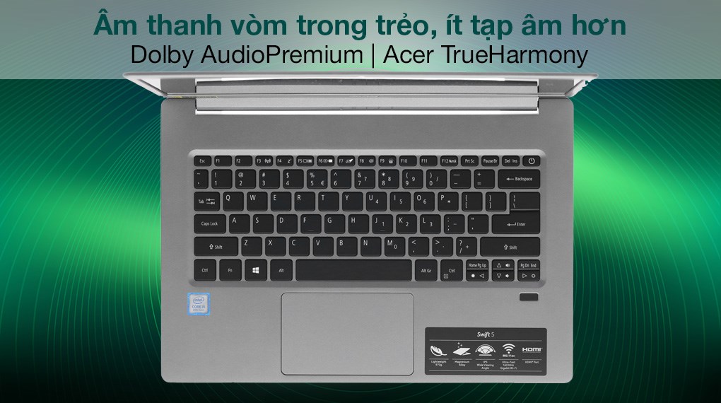 Laptop Acer Swift 5 SF514 53T 51EX i5 8265U/8GB/256GB/Touch/Win10 (NX.H7KSV.001)