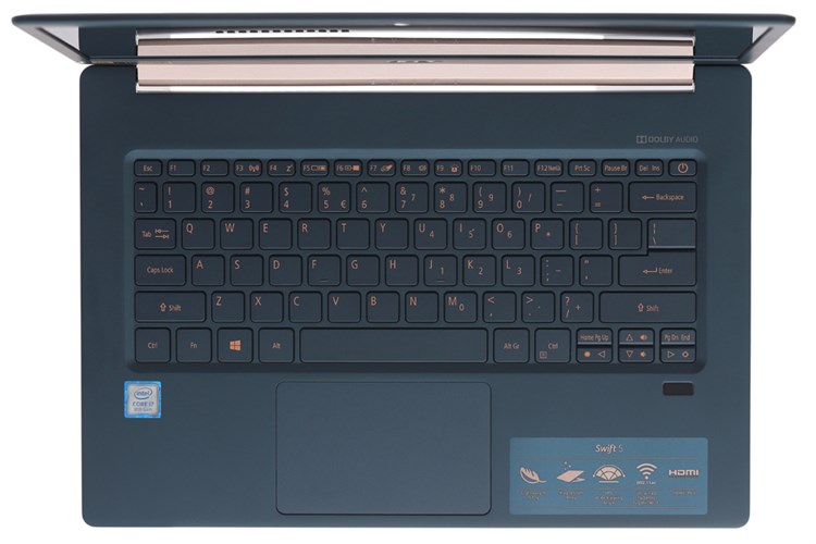 Laptop Acer Swift 5 SF514 53T 720R i7 8565U/8GB/256GB/Touch/Win10 (NX.H7HSV.002) Màu Xanh Dương