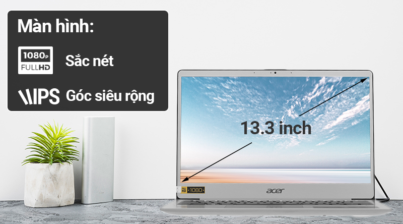 Laptop Acer Swift 3 SF313 51 56UW i5 8250U/8GB/256GB/Win10 (NX.H3ZSV.002)