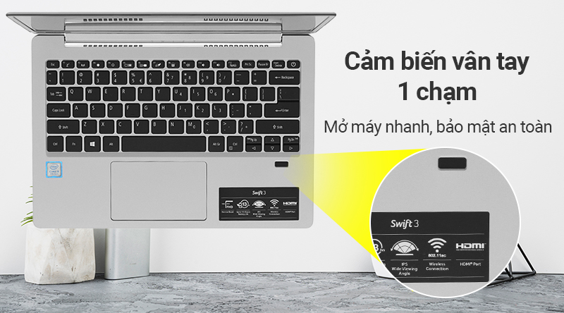 Laptop Acer Swift 3 SF313 51 56UW i5 8250U/8GB/256GB/Win10 (NX.H3ZSV.002)