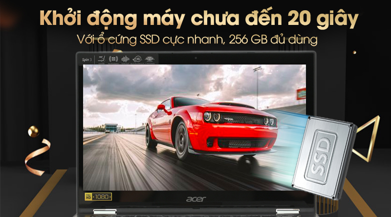 Laptop Acer Spin SP314 51 51LE i5 8250U/4GB/256GB/Win10 (NX.GZRSV.002)