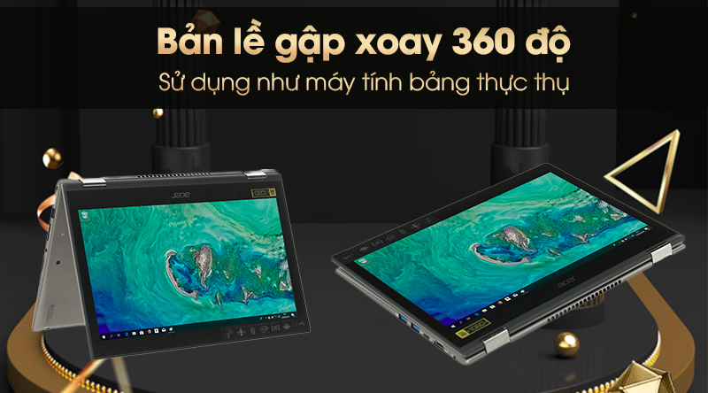 Laptop Acer Spin SP314 51 51LE i5 8250U/4GB/256GB/Win10 (NX.GZRSV.002)