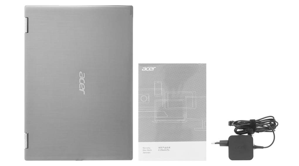 Bộ sản phẩm gồm: Sách hướng dẫn, Thùng máy, Sạc Laptop Acer