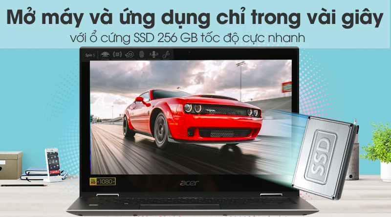 Laptop Acer Spin SP513 52N 556V i5 8250U/8GB/256GB/Touch/Win10 (NX.GR7SV.004)