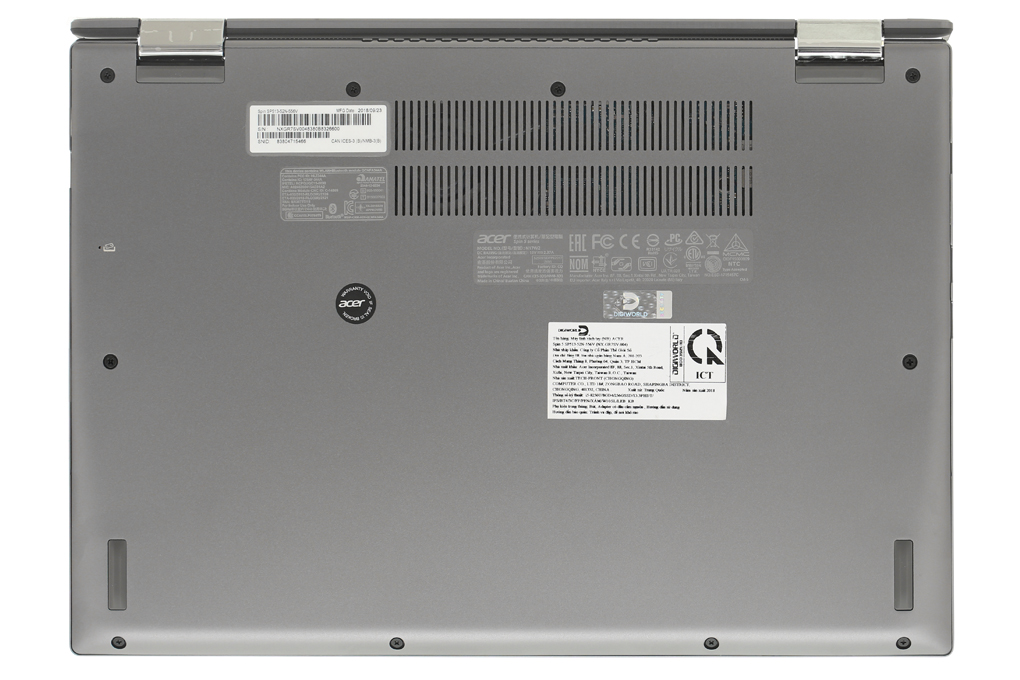 Laptop Acer Spin SP513 52N 556V i5 8250U/8GB/256GB/Touch/Win10 (NX.GR7SV.004) Màu Xám