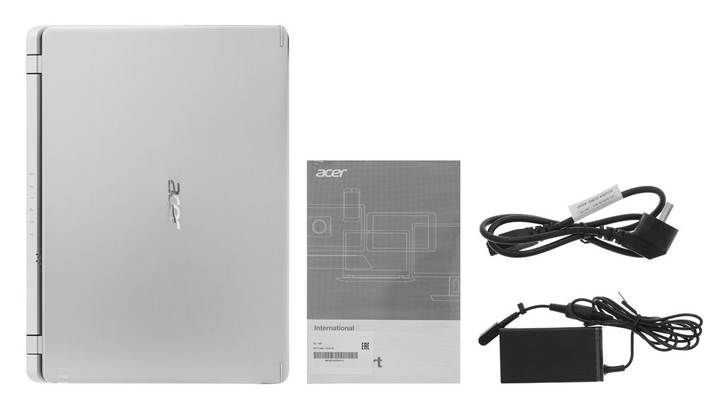Bộ sản phẩm gồm: Sách hướng dẫn, Thùng máy, Sạc Laptop Acer