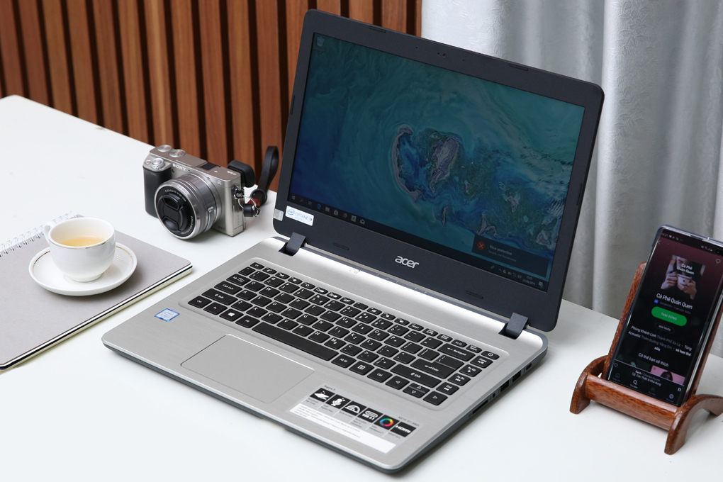 Laptop Acer Aspire A514 51 58ZJ i5 8265U/4GB+16GB/1TB/Win10 (NX.H6XSV.001) Màu Bạc
