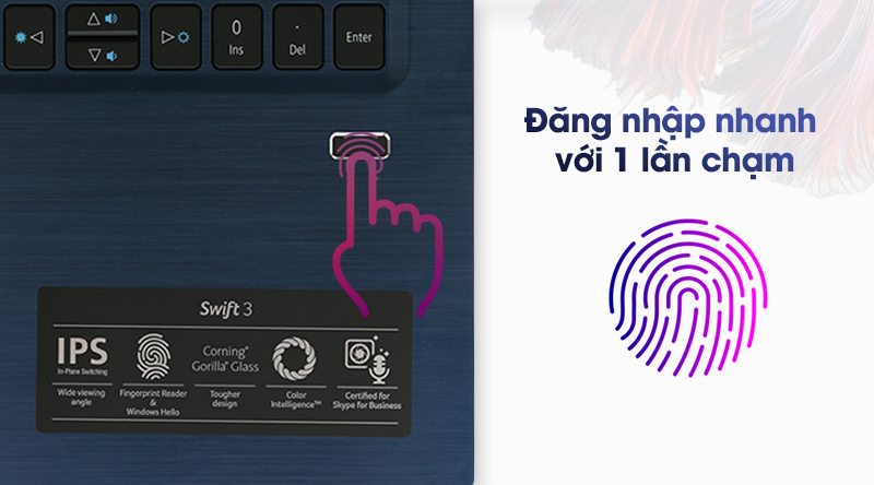 Laptop Acer Swift 3 SF315 51 54H0 i5 8250U/4GB/1TB/Win10 (NX.GSKSV.004)