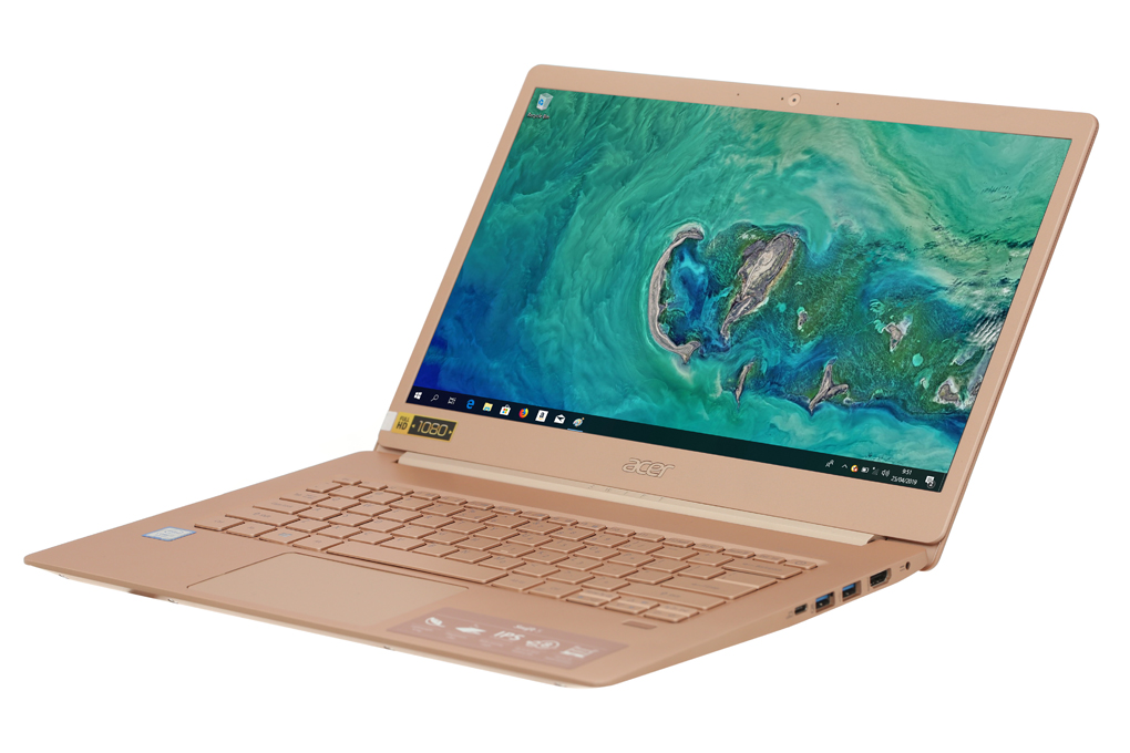Laptop Acer Swift 5 SF514 52T 592W i5 8250U/8GB/256GB/Touch/Win10 (NX.GU4SV.004) Màu Vàng