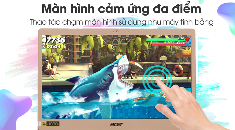 Laptop Acer Swift 5 SF514 52T 811W i7 8550U/8GB/256GB/Touch/Win10 (NX.GU4SV.005)