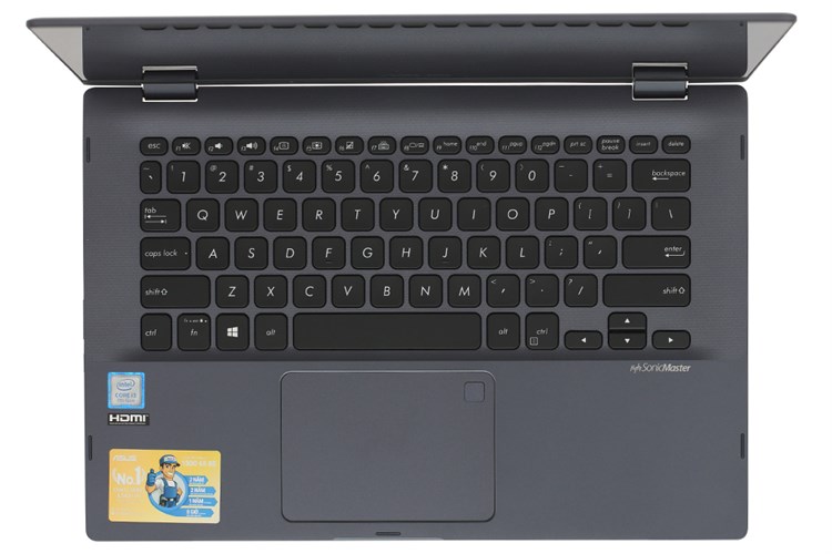 Laptop Asus TP412UA i3 7020U/4GB/256GB/Touch/Win10 (EC092T) Màu Xám