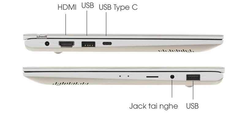 laptop Asus VivoBook S13 S330UA EY042T có đầy đủ cổng kết nối laptop Asus VivoBook S13 S330UA EY042T có đầy đủ cổng kết nối
