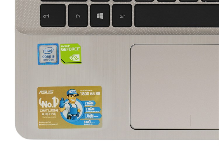 Laptop Asus Vivobook X407UF i5 8250U/4GB/1TB/ MX130/Win10 (BV056T) Màu Vàng
