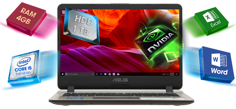 ASUS X407UF  cấu hình 