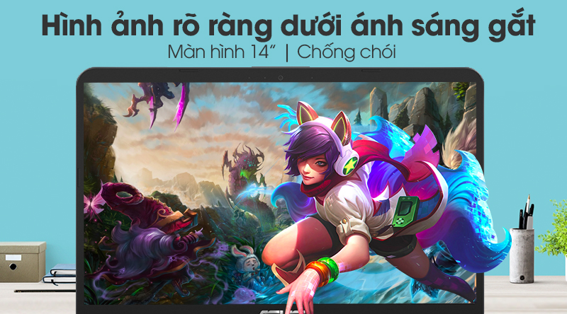 Laptop Asus VivoBook X407UB i7 8550U/4GB/1TB/2GB MX110/Win10 (BV147T)