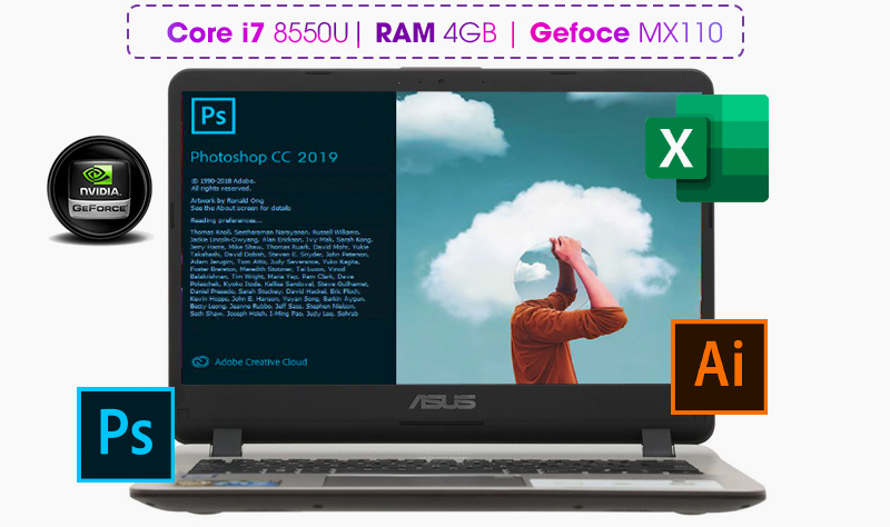 Laptop Asus Vivobook X407UB được tiếp sức mạnh từ bộ vi xử lý Core i7 thế hệ thứ 8 Laptop Asus Vivobook X407UB được tiếp sức mạnh từ bộ vi xử lý Core i7 thế hệ thứ 8