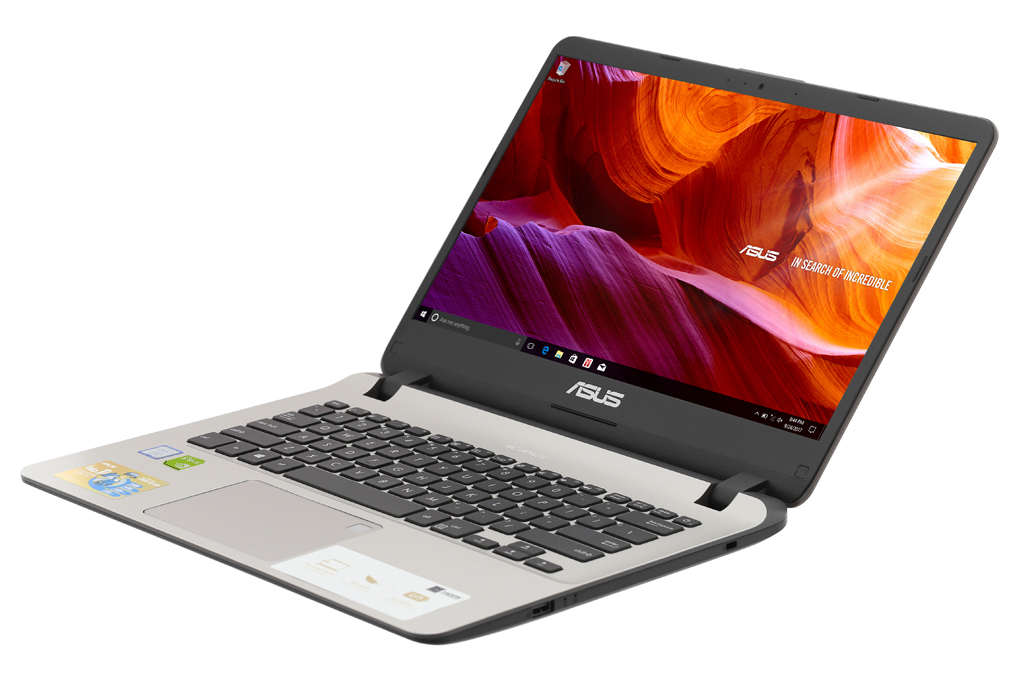 Laptop Asus VivoBook X407UB i7 8550U/4GB/1TB/2GB MX110/Win10 (BV147T) Màu Vàng
