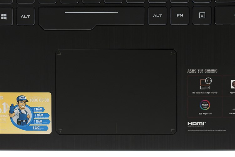 Laptop Asus Gaming FX505GE i7 8750H/8GB/1TB/GTX1050Ti/Win10 (BQ056T) Màu Đen