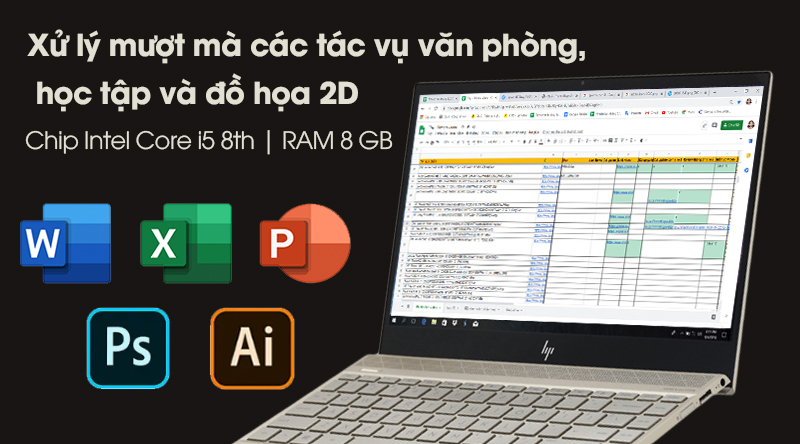 Laptop HP Envy 13 ah1010TU i5 8265U/8GB/128GB/Win10 (5HY94PA)