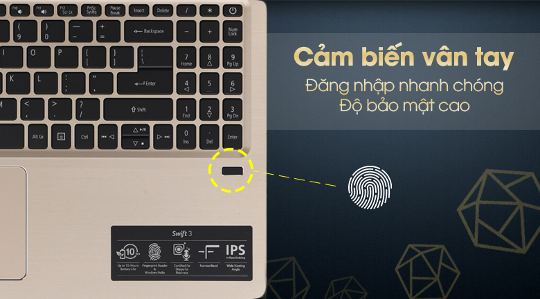 Laptop Acer Swift 3 SF315 52G 58TE i5 8250U/8GB/256GB/2GB MX150/Win10 (NX.GZCSV.001)