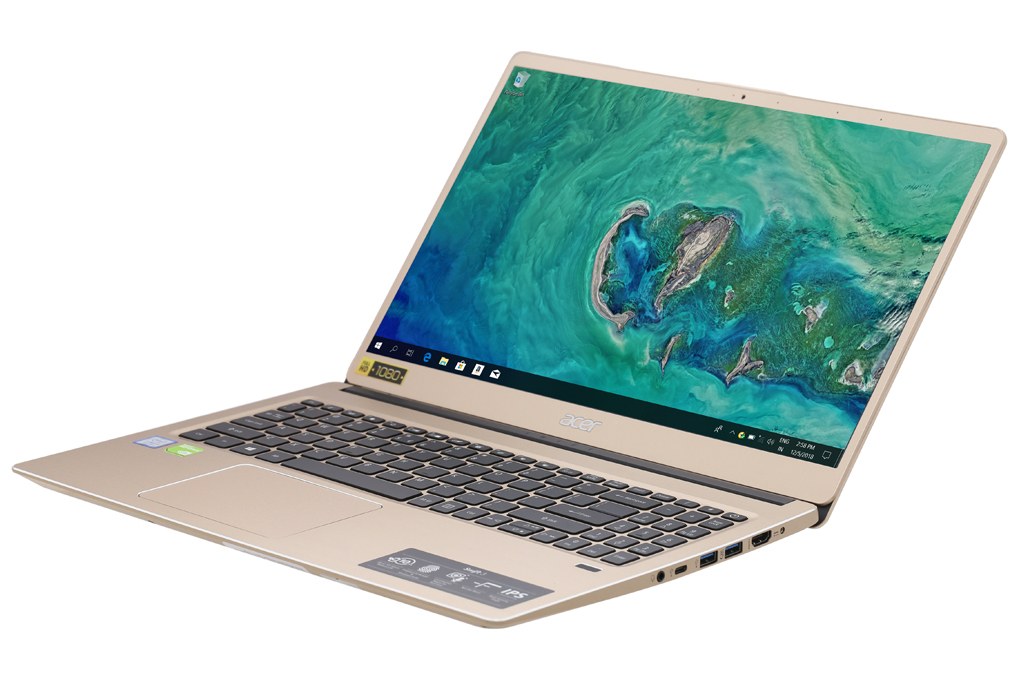 Laptop Acer Swift 3 SF315 52G 58TE i5 8250U/8GB/256GB/2GB MX150/Win10 (NX.GZCSV.001) Màu Vàng