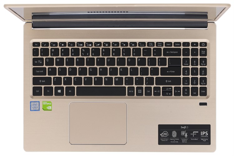 Laptop Acer Swift 3 SF315 52G 58TE i5 8250U/8GB/256GB/2GB MX150/Win10 (NX.GZCSV.001) Màu Vàng