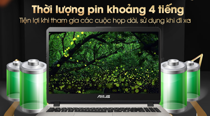 Laptop Asus Vivobook X507UA i3 7020U/4GB/1TB/Win10 (EJ314T)