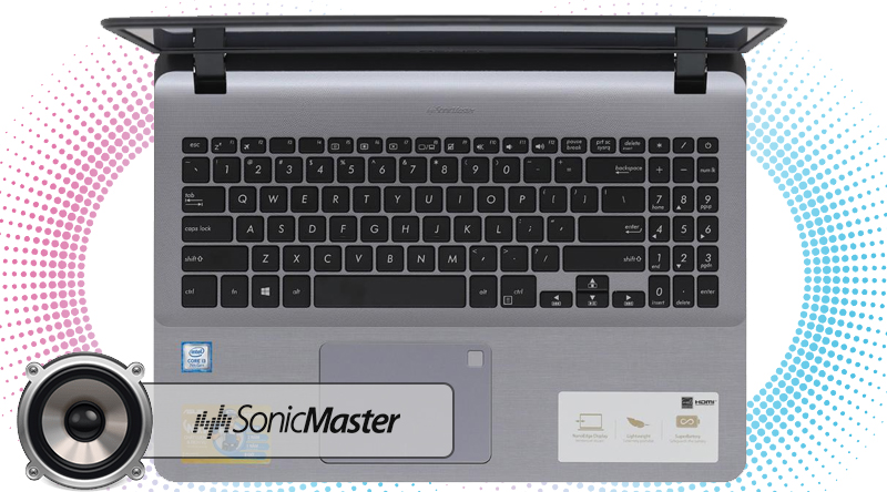 Asus X507UA có công nghệ ASUS SonicMaster Asus X507UA có công nghệ ASUS SonicMaster