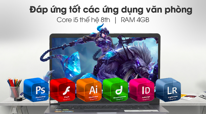 Laptop Asus Vivobook A510UN i5 8250U/4GB/1TB/ MX150/Win10 (EJ466T)