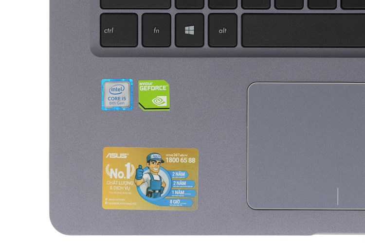 Laptop Asus Vivobook A510UN i5 8250U/4GB/1TB/ MX150/Win10 (EJ466T) Màu Xám
