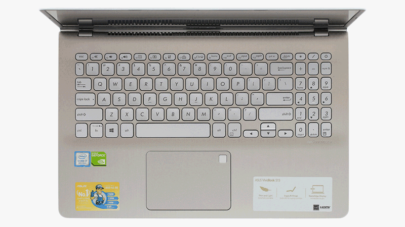Laptop Core i5 Asus S530UN giúp bạn tiết kiệm thời gian đăng nhập vào máy tính bằng bảo mật vân tay một chạm