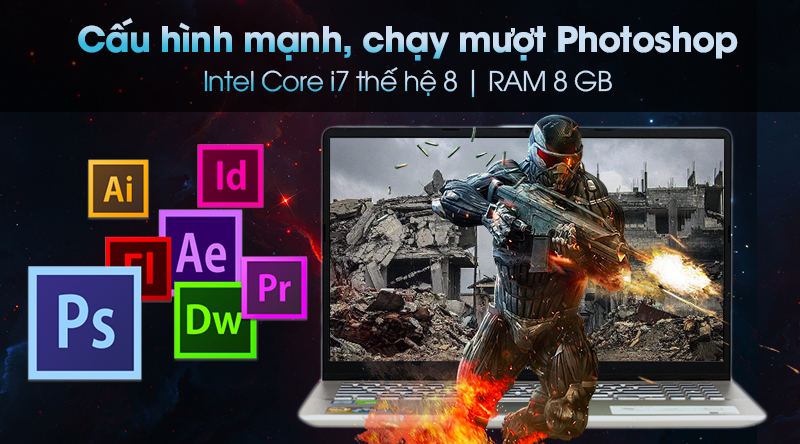 Laptop Asus Vivobook S530UN i7 8550U/8GB/1TB/2GB MX150/Win10 (BQ198T)