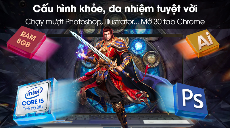 Laptop Asus ZenBook UX333FA i5 8265U/8GB/256GB/Túi/Win10 (A4016T)