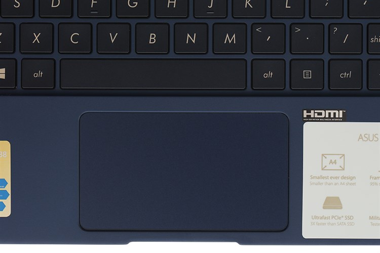 Laptop Asus ZenBook UX333FA i5 8265U/8GB/256GB/Túi/Win10 (A4016T) Màu Xanh Dương