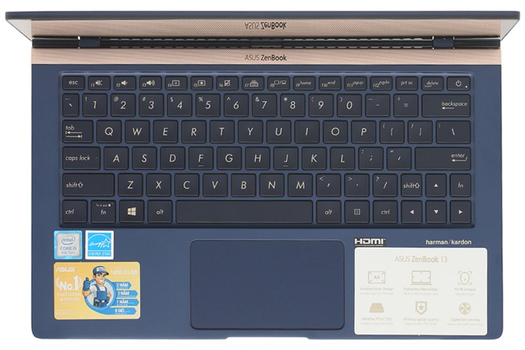 Laptop Asus ZenBook UX333FA i5 8265U/8GB/256GB/Túi/Win10 (A4016T) Màu Xanh Dương