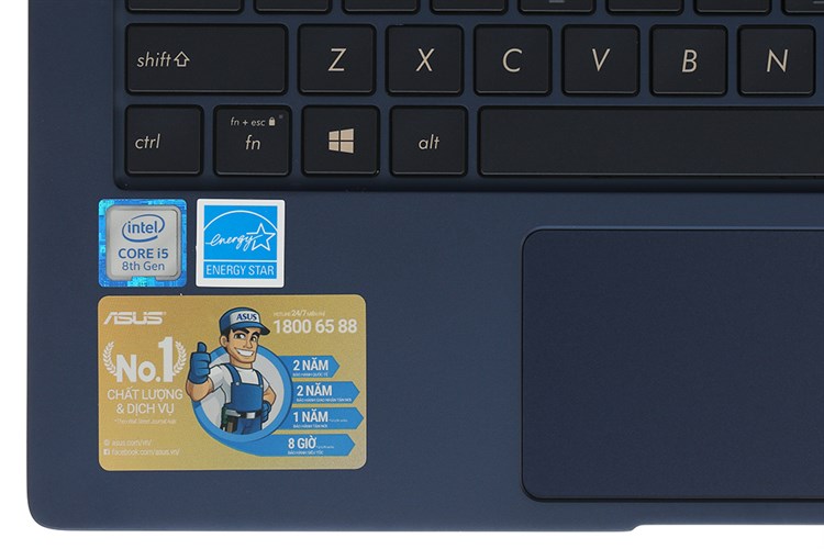 Laptop Asus ZenBook UX333FA i5 8265U/8GB/256GB/Túi/Win10 (A4016T) Màu Xanh Dương
